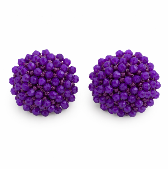 Pendientes cristales morados 