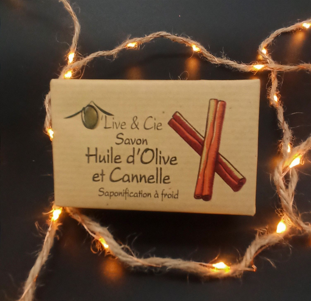 Savon Cannelle, huile d'olive.