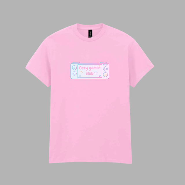 Cozy gamer club T-shirt - Pink