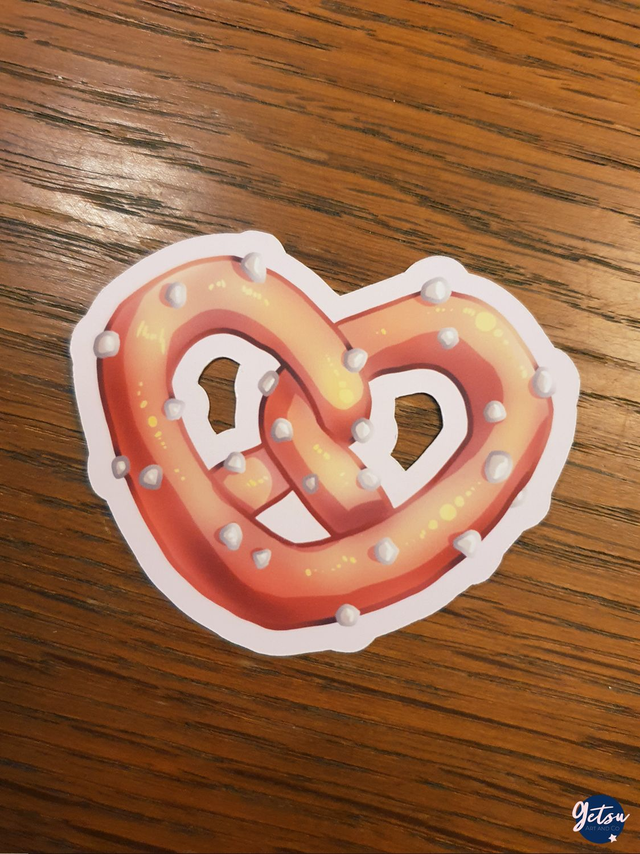Sticker bretzel