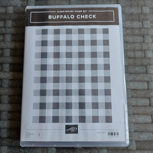 Buffalo Check background stamp set 