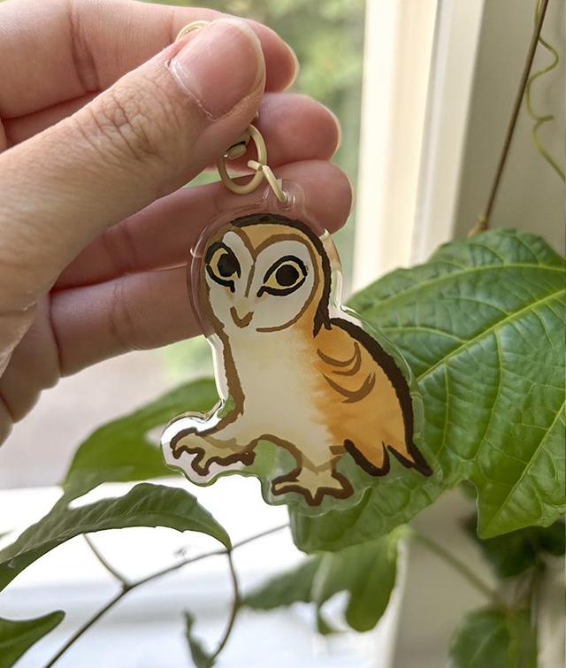 Barn Owl Charm