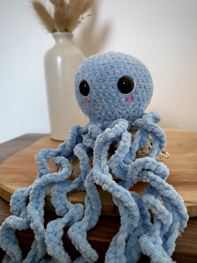 Poulpe taille M bleu ciel