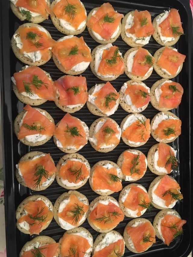 Deluxe cold buffet ready to serve £12 per head