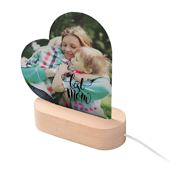 Acrylic Photo Frame with LED Lamp