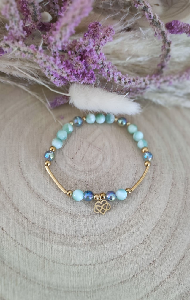 Bracelet "Énergie Féminine" Garniérite