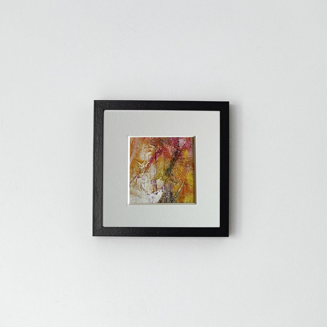 Captivating Autumn Abstract Mini Painting