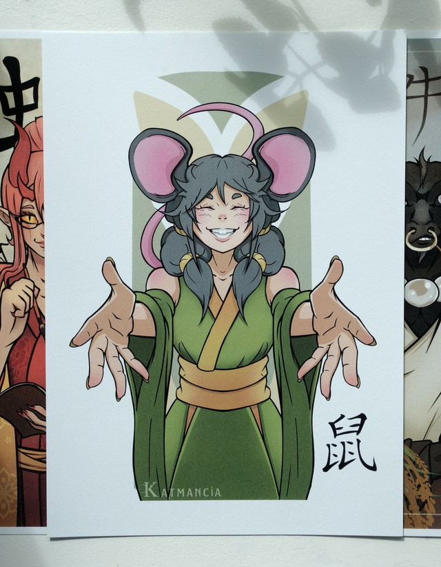 Affiche-Zodiaque chinois-Rat