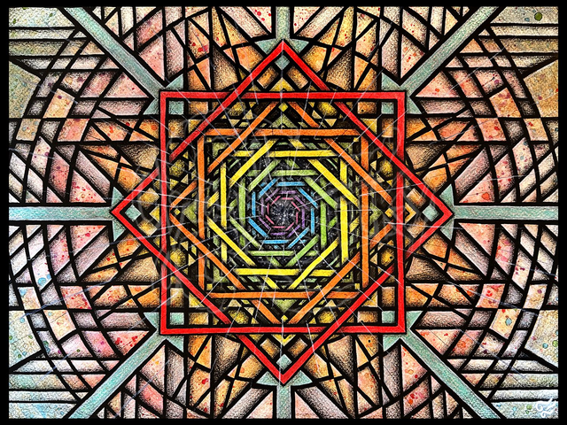 Plaid &quot;Au travers des vitraux&quot; 