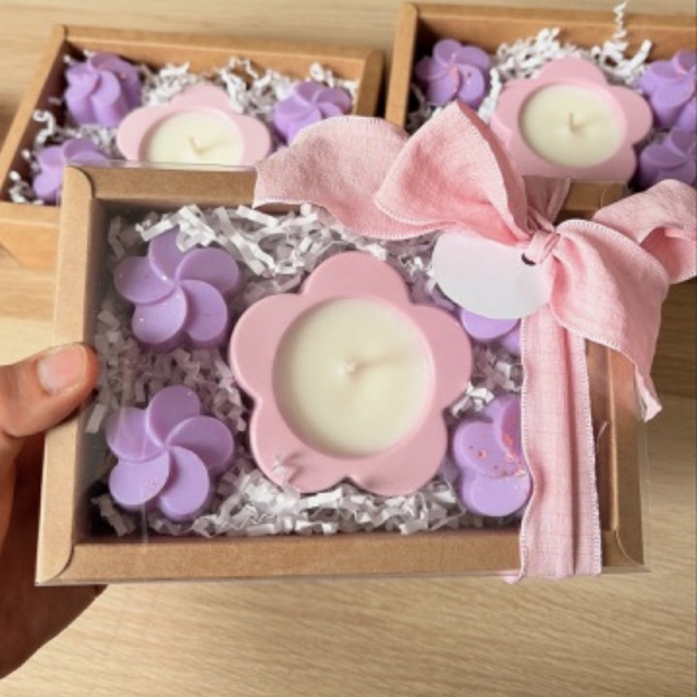 Coffret Bougie + 4 Fondants 