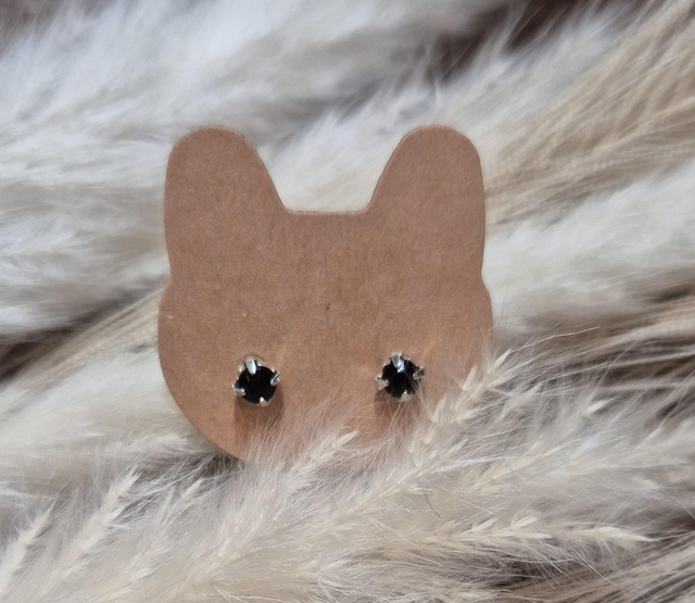 Boucles d&#039;oreilles strass &quot;noir&quot;