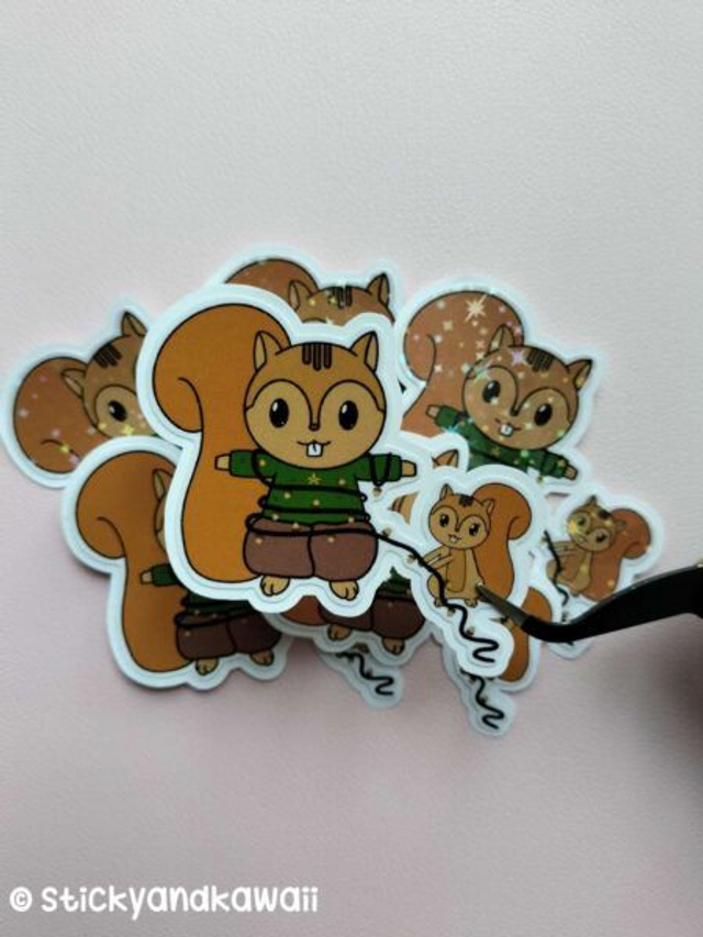 Écureuil guirlande Noël 