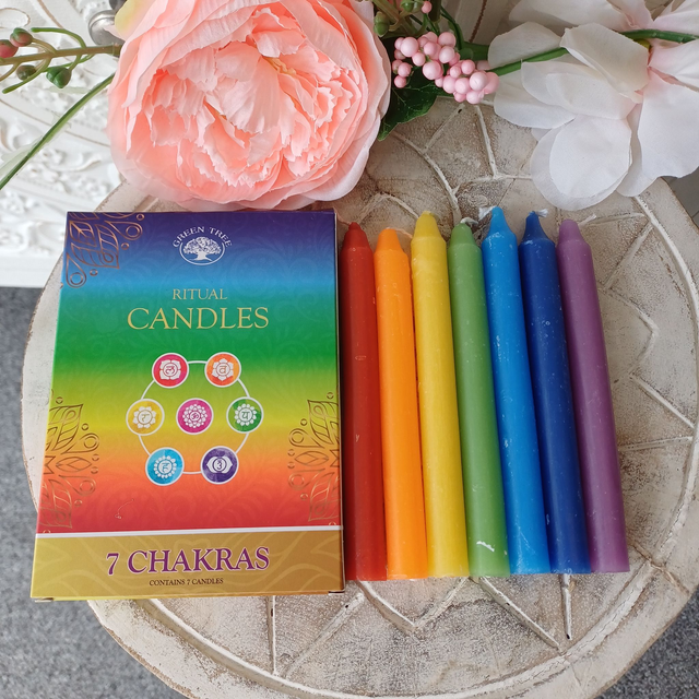 Chakra Ritual Candles Pack of 7