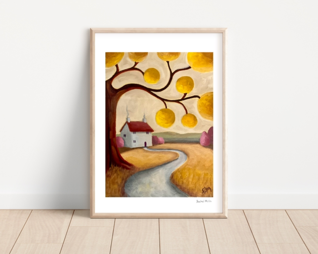 Signed A3 Print of Pumpkin Hill Drive