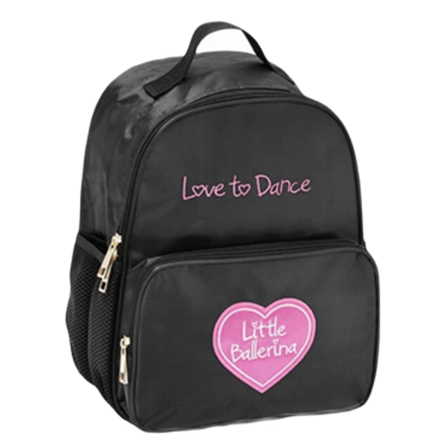 Little Ballerina Black Mini Rucksack 