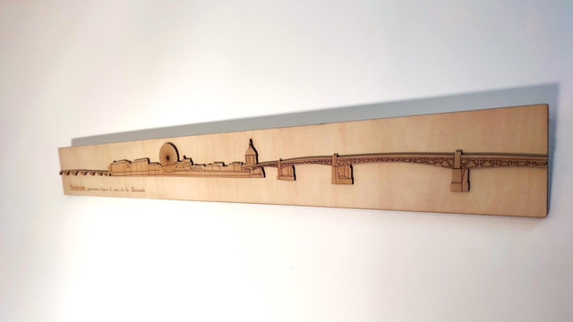 S01 – Skyline de TOULOUSE - Décoration Murale Ville Rose – Toulouse Wall Art