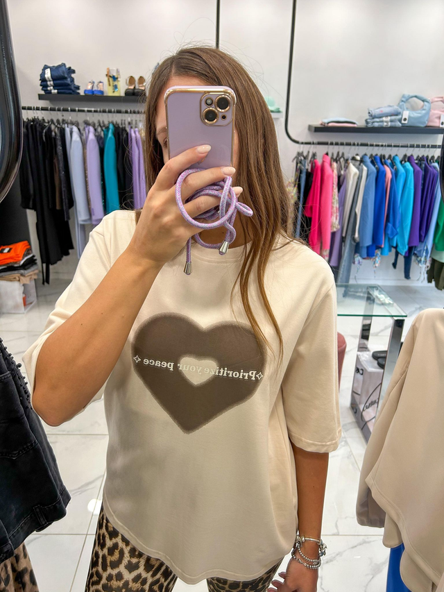 T-shirt cuore 