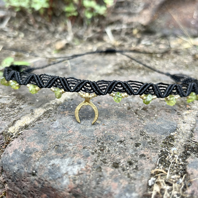 Ras de cou « Luna » Péridot