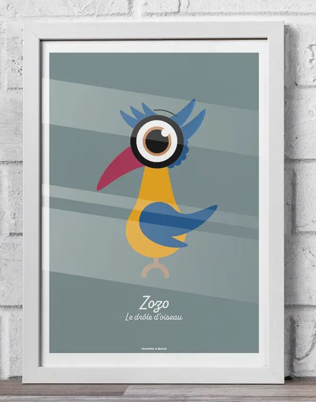 31 - Affiche enfant oiseau décor