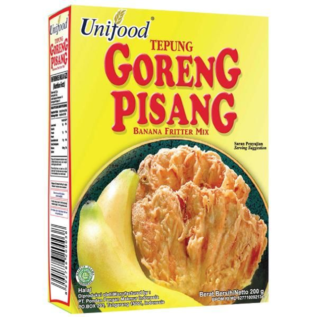 PONDAN UNIFOOD Tepung Pisang Goreng - mélange farine pour banane frite 200g