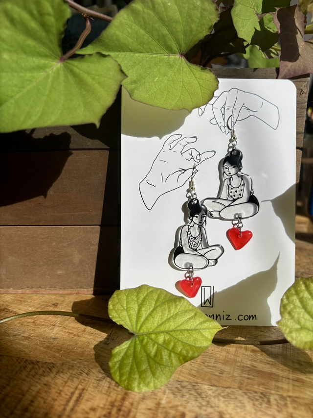 &quot;En Tailleur&quot; Boucles d&#039;Oreilles