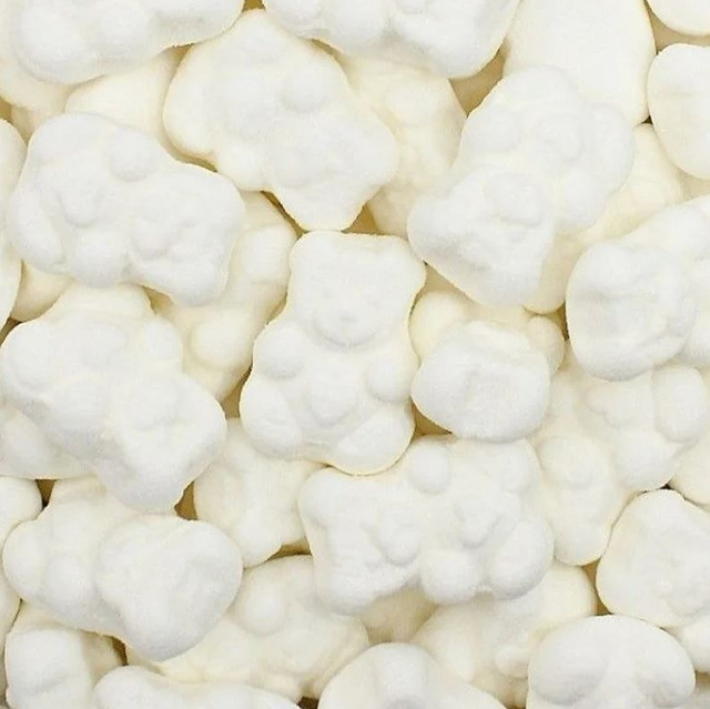 Ourson blanc en marshmallow - 100g