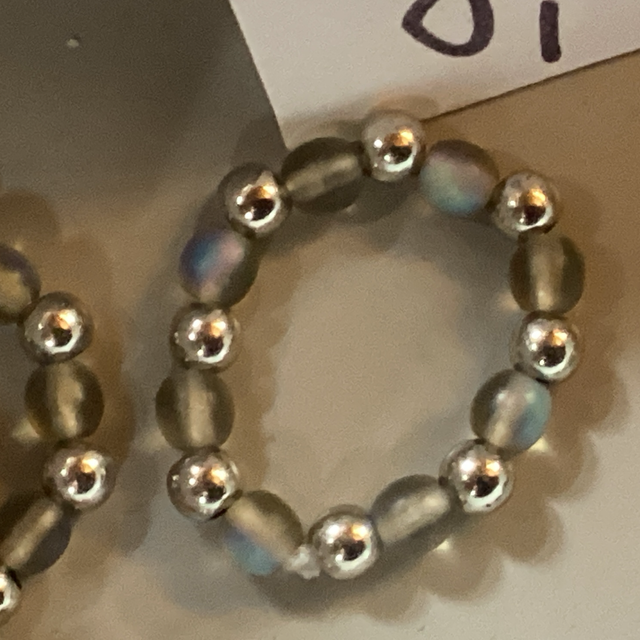 Ring, Böhm. Glas, 4mm