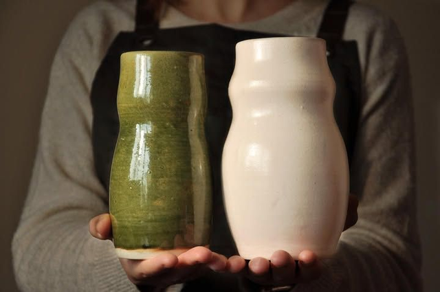 Forest Moss Ceramic Vase