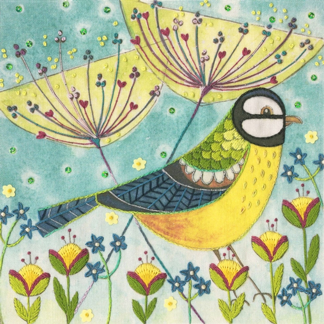 Flights Of Fancy Embroidery - Blue Tit 