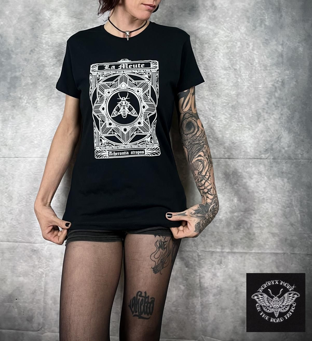 T-shirt Classic Lady "Acherontia" White