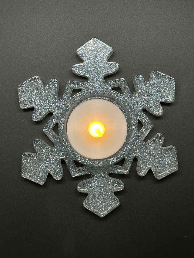 Bougeoir en résine époxy 3