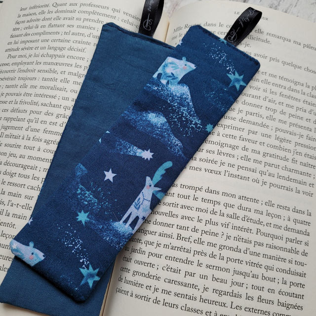 Marque-page 055 : Hiver bleu