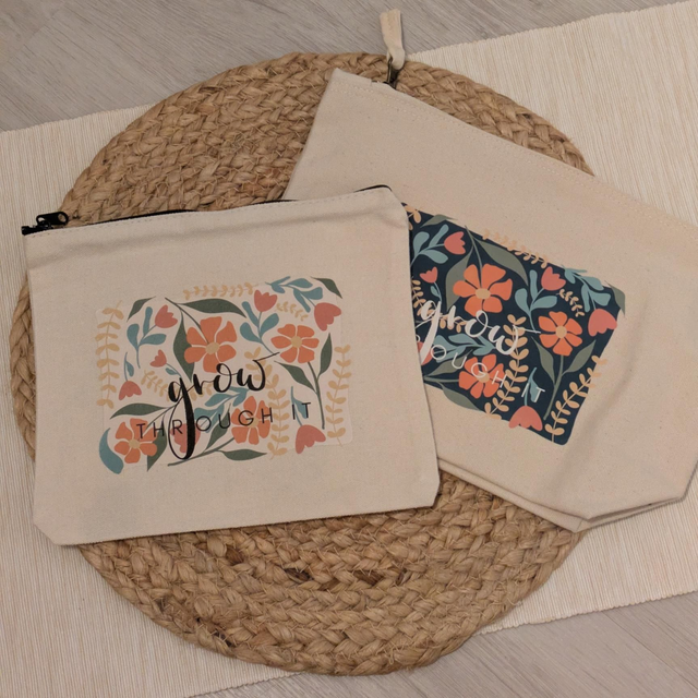 Reißverschlusstasche "grow"