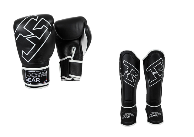 Joyagear Thailand Strike Kickboks Set Zwart/Wit