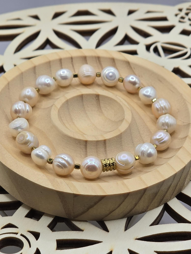 Bracelet Perle de culture d'eau douce 0,8 cm 