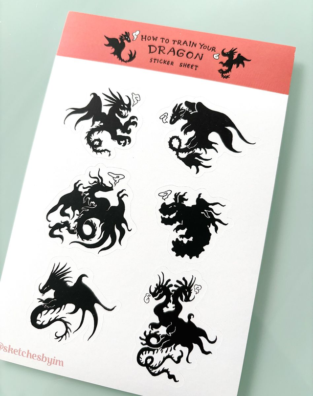 HTTYD Sticker sheet