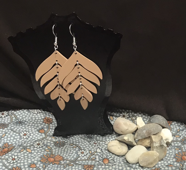 Brown Non Dangling Earrings-BRDE24