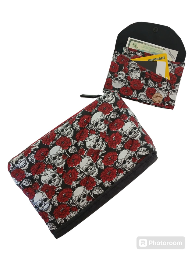 KIT NECESSAIRE BOX "G" caveirinha + CARTEIRINHA "p"