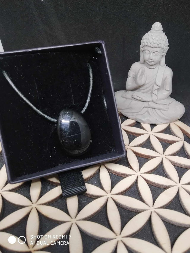 Pendentif tourmaline noire 