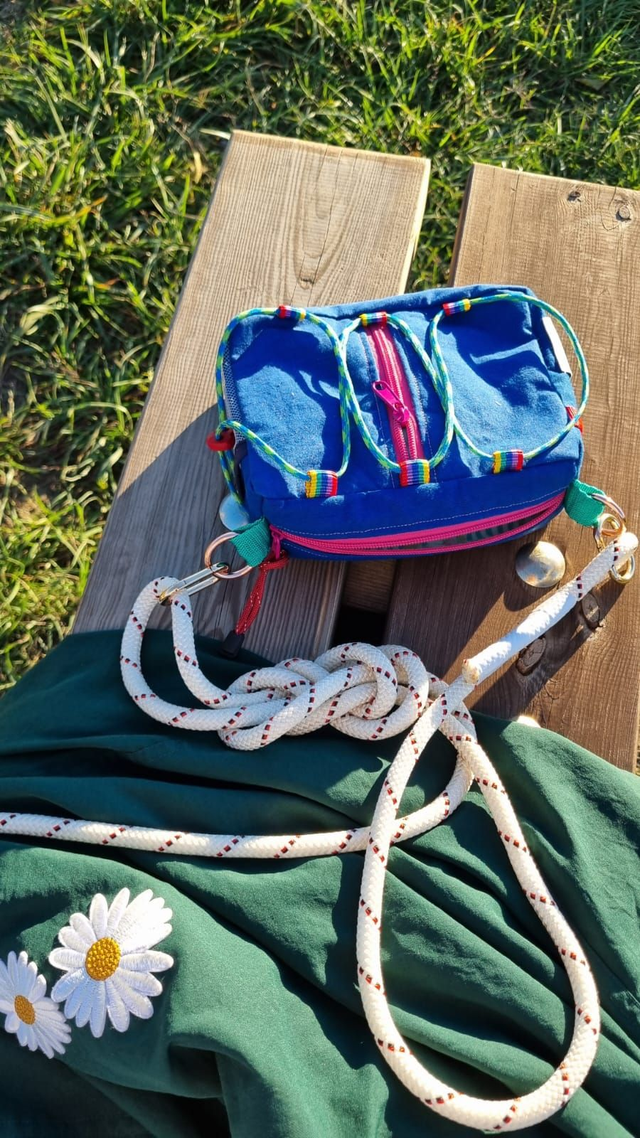 Sac Canadien (tente canadienne) Upcyclé - rose