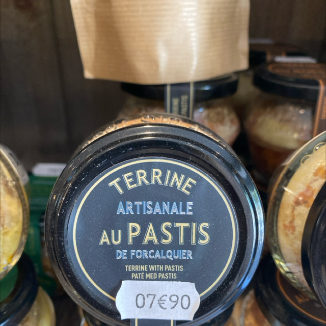 Terrine artisanale au pastis 