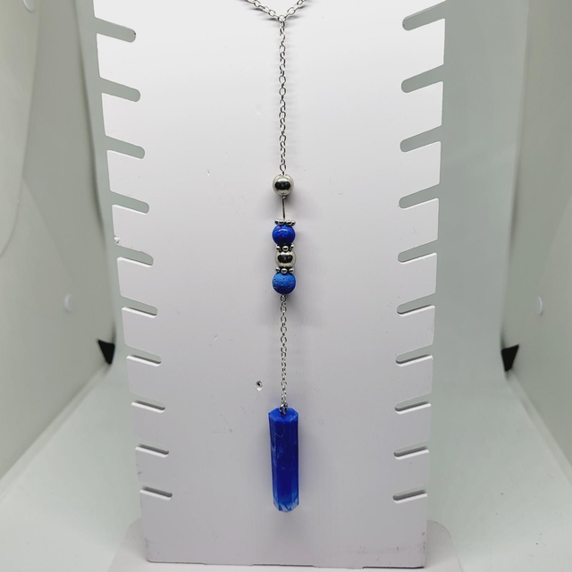 COLLIER BÂTON BLEU 