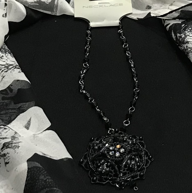 Black Vintage Necklace- NEC55