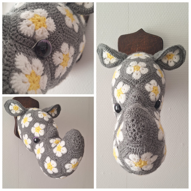 Wallmount Neushoorn - Nelson