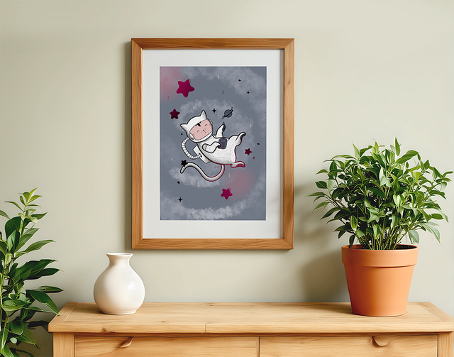 Kočkonaut Print A4