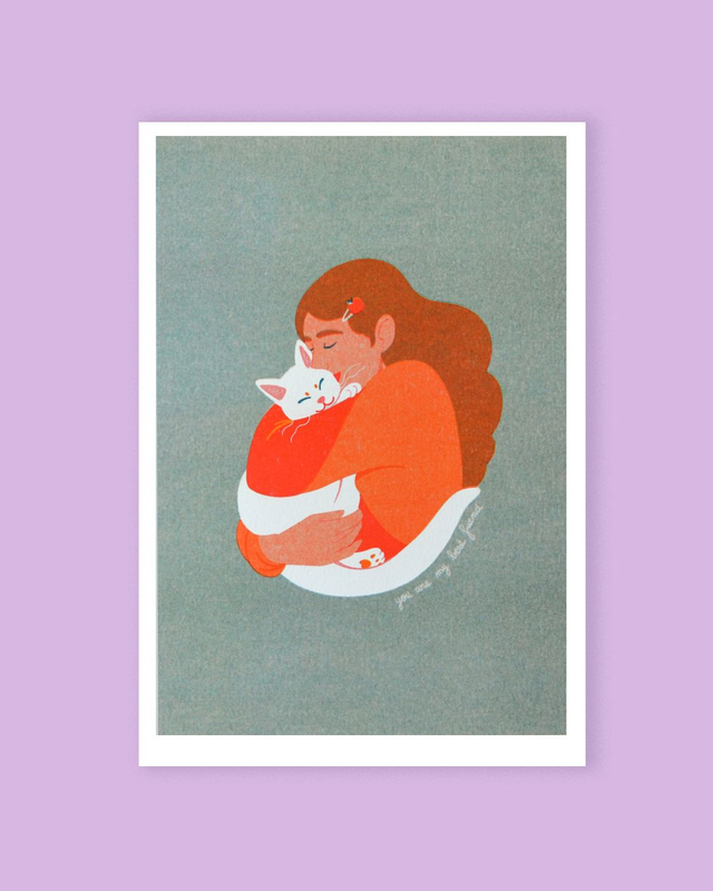 Affichette A4 Inktober Amitié