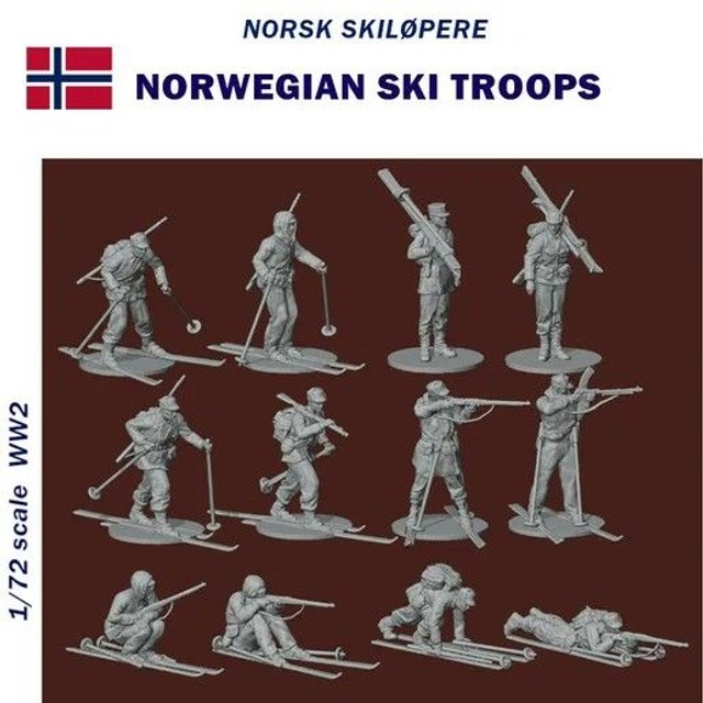 Rezpla - 1/72 Norwegian Ski Troops