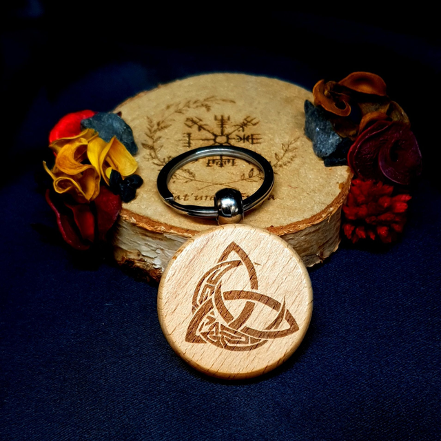 Porte-Clés Triquetra et Lune