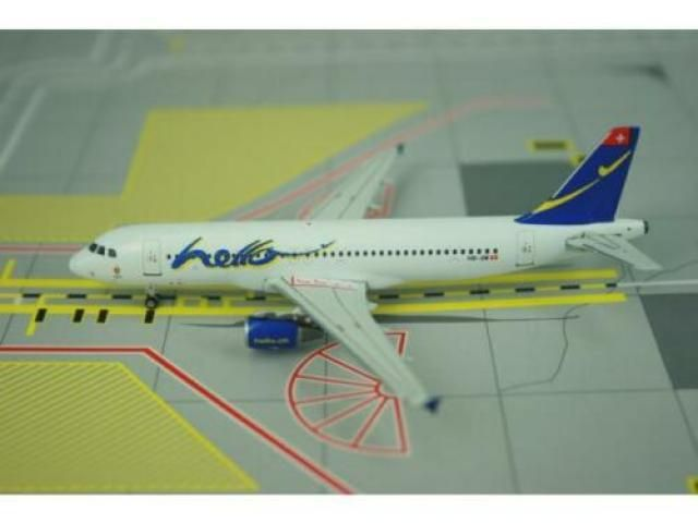 Hello A320 (HB-JIW) FC Basel, 1:400 Phoenix
