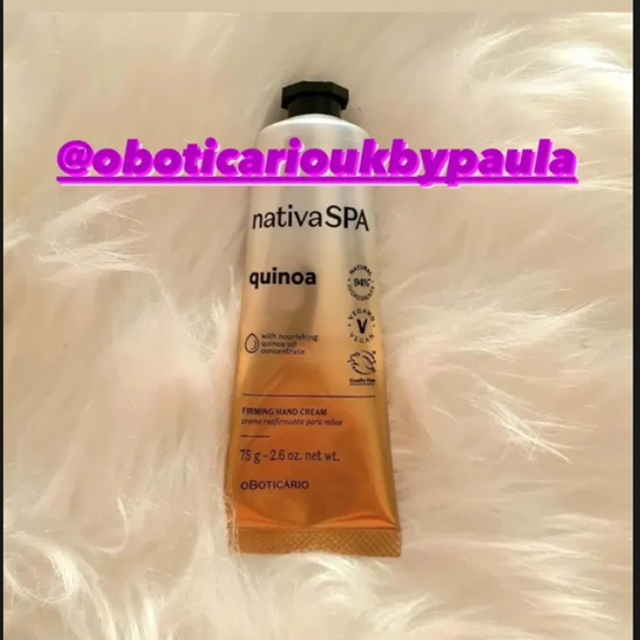 Nativa Spa Creme para Mãos Antisinais Quinoa 75g